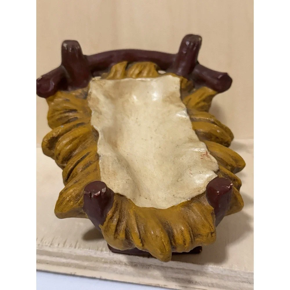 Jesus Manger Nativity Bed 5in Made In Italy Vintage